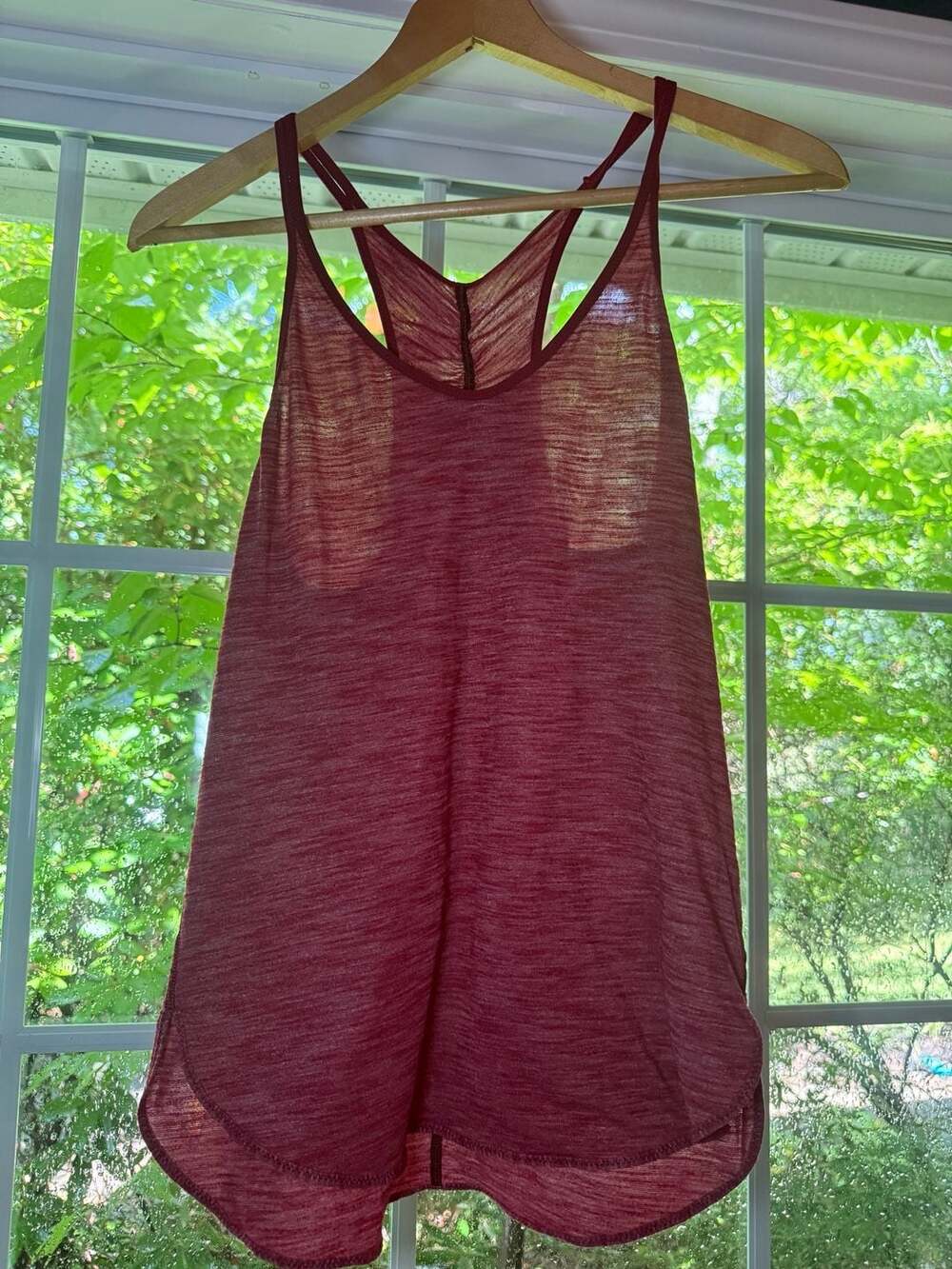 Lululemon 105 Singlet Racerback Tank Top Heathered Cranberry